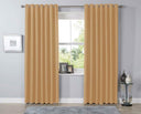 OLIVIA ROCCO Beige Blackout Curtains for Complete Light Blockage and Room Darkening