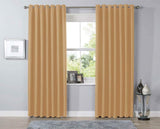 OLIVIA ROCCO Beige Blackout Curtains for Complete Light Blockage and Room Darkening