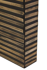 Bambusa Bamboo Inlay Curved Console Table Orsina