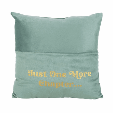Just One More Chapter Cushion with Book Pocket N/A