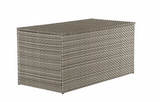 MINT Outdoor Cushion Storage Box in a stylish woven design, ideal for storing outdoor cushions
