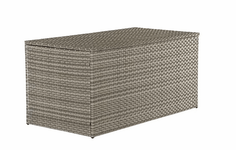 MINT Outdoor Cushion Storage Box in a stylish woven design, ideal for storing outdoor cushions