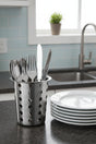 Orsina Cutlery Caddy in Stainless Steel with Forks, Knives, and Spoons for Kitchen Organisation