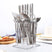 24pcs Stainless Steel Silverware Cutlery Set Silver Kitchen Essentials