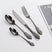 Kitchen Essentials Elegant Cutlery Set for Dining 24pcs Black Kitchen Essentials