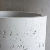 Jobu Home Cylinder Planter in sleek white finish for modern home decor