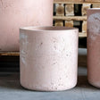 Jobu Home Cylinder Planter in Pink with a Smooth Finish for Modern Home Decor