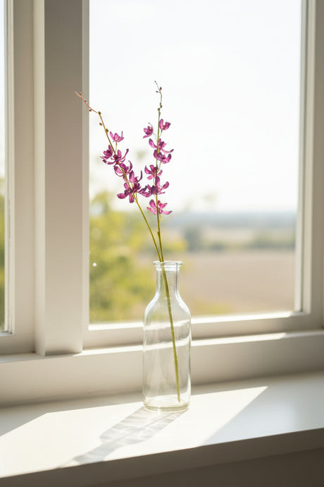 Shades 4 Seasons Cymbidium Spray for Elegant Decor PURPLE PLASTIC Shades 4 Seasons