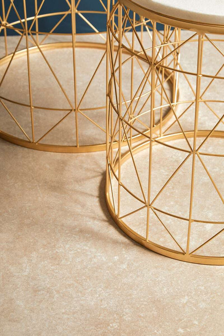 Avantis Set Of 2 Marble Top Round Side Tables Orsina