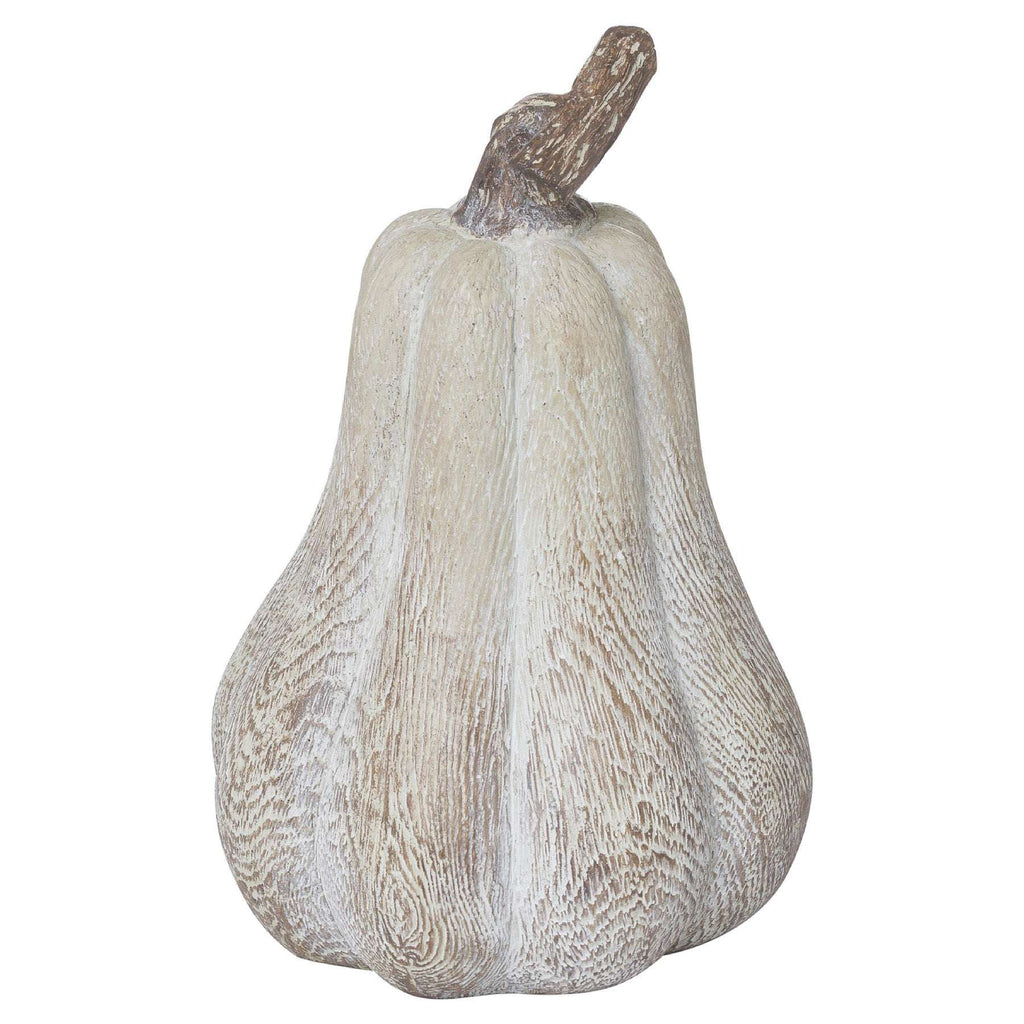Shades 4 Seasons Wood Effect Pumpkin Decorative Set GREY RESIN Shades 4 Seasons