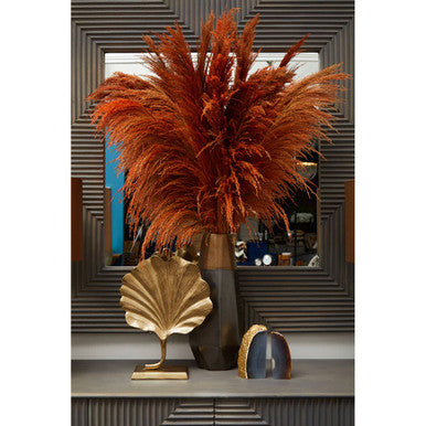 Stylish Orsina bookends featuring a decorative shell design, ideal for home or office bookshelf
