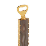 Orsina Stylish Bottle Opener with Gold and Grey Agate Design for Elegant Bar Accessories