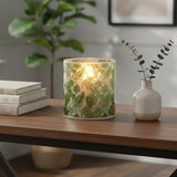 Orsina Candle Holder with Tropical Leaf Design, Perfect for Home Decor and Ambiance