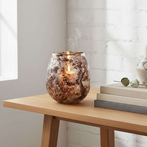 Orsina Candle Holder in a stunning marble design, ideal for elegant home decor