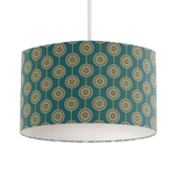 Shadow Bright Lampshade with Geometric Pattern in Teal and Orange for Modern Decor