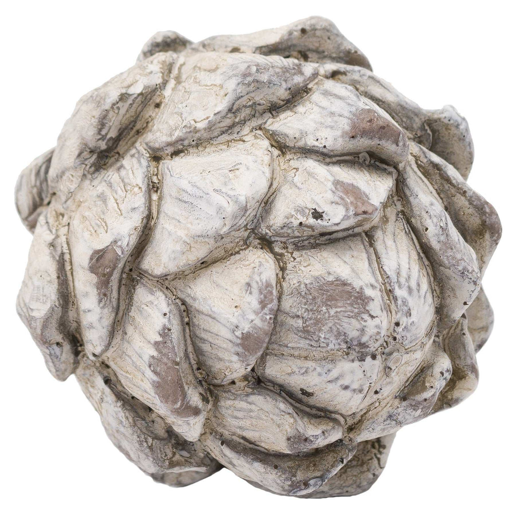 Shades 4 Seasons Decorative Large Artichoke Christmas Decor ANTIQUE WHITE CERAMIC Shades 4 Seasons