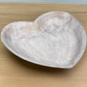 Shades 4 Seasons Stone Heart Dish - Stylish Ornament WHITE STONE Shades 4 Seasons