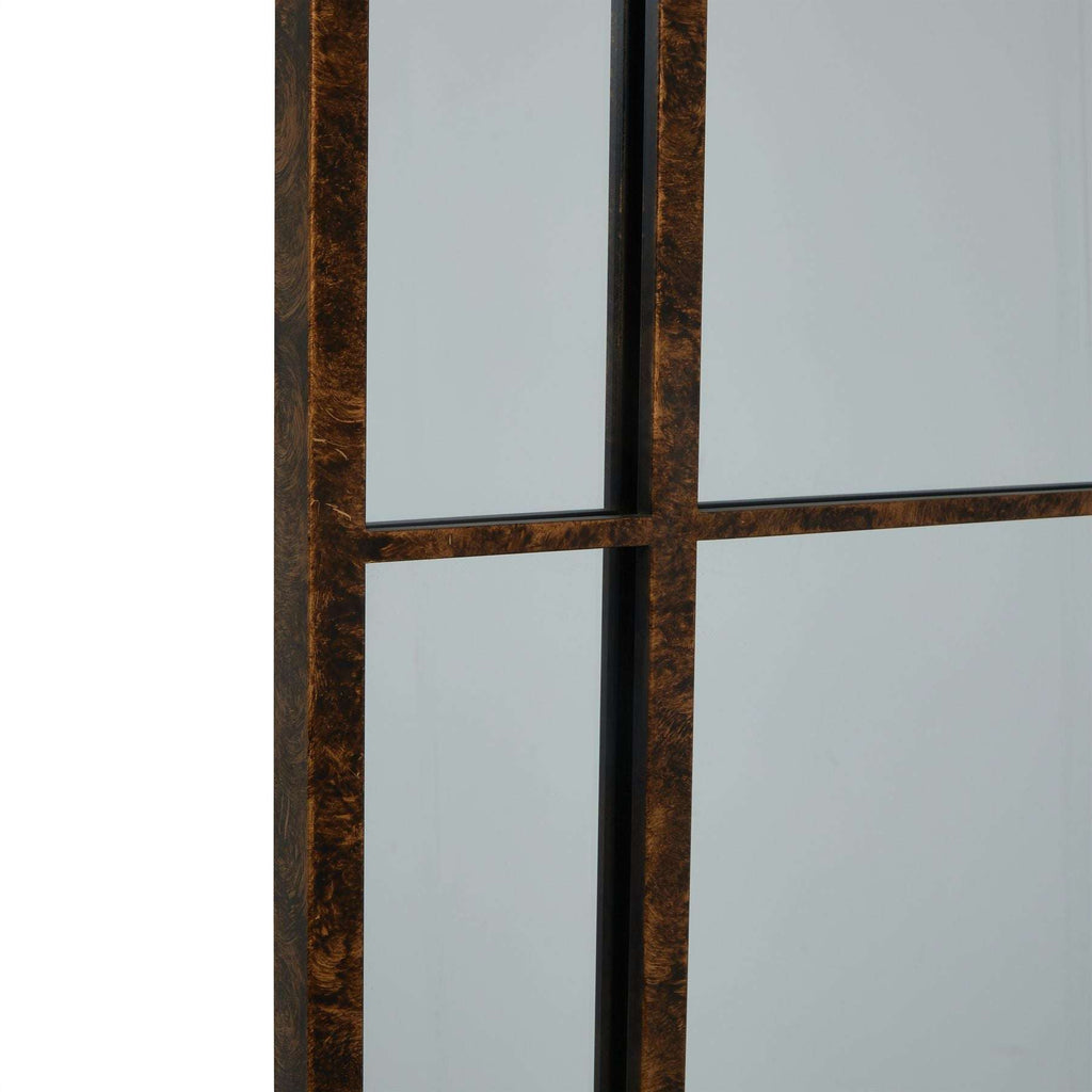 Rust Effect Large Arched Window Mirror Shades 4 Seasons