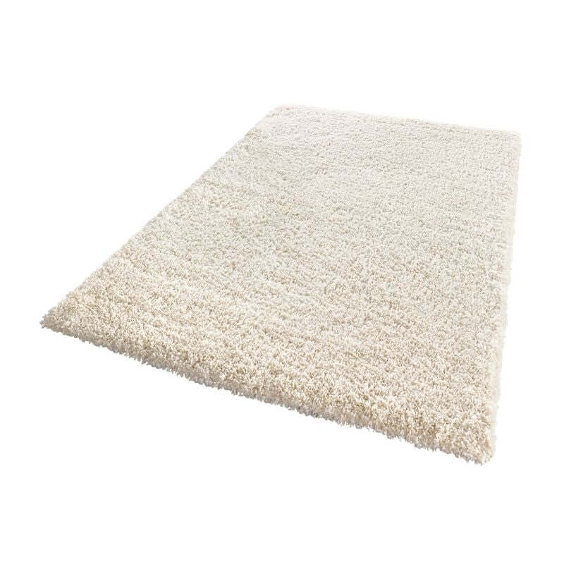 Soft and plush Deep Pile Rug in cream, ideal for adding comfort to any living space