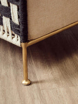 Satna Jute Black and White Design Chair Orsina