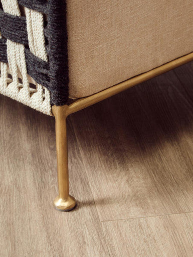 Satna Jute Black and White Design Chair Orsina