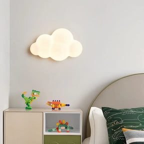 Light My House Cloud-Shaped Wall Lamp in Soft Glow for children's room decor