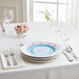 Elegant London Boutique Lifestyle Dessert Plates with Floral Design on a Table Setting