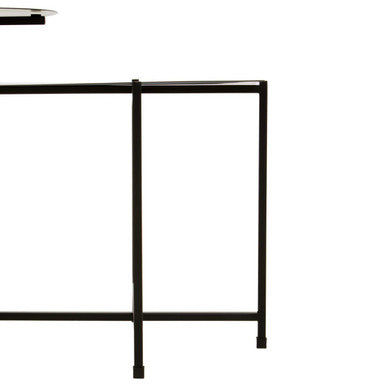 Orsina Modern Side Table with Minimalist Design and Sturdy Black Frame