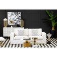 Stylish living room featuring Orsina Diamond Design Cushion on a white sofa with modern decor