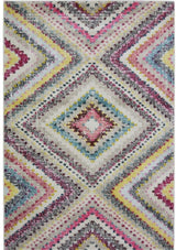 Colourful Diamond Rug featuring vibrant patterns and textures perfect for home decor