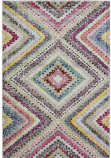 Colourful Diamond Rug featuring vibrant patterns and textures perfect for home decor