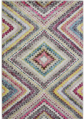 Colourful Diamond Rug featuring vibrant patterns and textures perfect for home decor