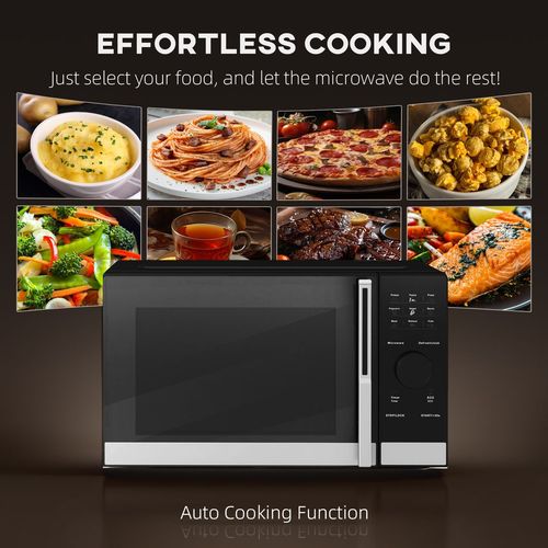 HOMCOM 23L Digital Microwave Oven with Auto Cook, 10 Levels, Eco Mode HOMCOM