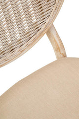 Cebu White Wash Elm Wood Dining Chair Orsina