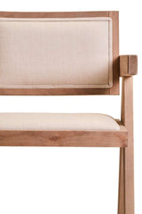 Orsina Dining Chair with a wooden frame and soft cushioned seat for elegant dining spaces