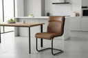 Shades 4 Seasons Stylish Dining Chair for Modern Homes BROWN METAL Shades 4 Seasons