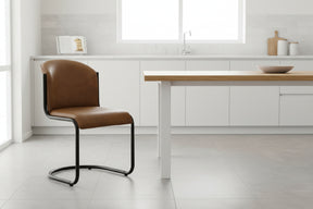 Shades 4 Seasons Stylish Dining Chair for Modern Homes BROWN METAL Shades 4 Seasons