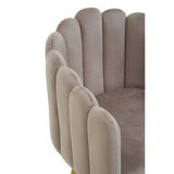 Orsina Dining Chair with a plush, scalloped design and soft upholstery for modern interiors