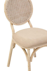 Cebu White Wash Elm Wood Dining Chair Orsina