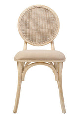 Cebu White Wash Elm Wood Dining Chair Orsina
