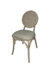 Cebu White Wash Elm Wood Dining Chair Orsina