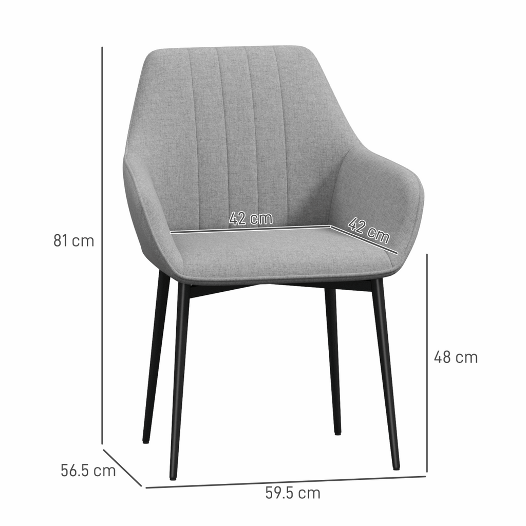Stylish Grey Dining Chair for Modern Interiors N/A