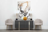 Orsina Dining Chair with Elegant Design Next to Modern Console and Artwork in Stylish Interior