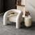 Nisu Home Stylish White Dining Chair with Unique Design for Modern Interiors