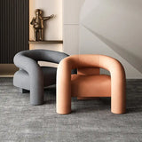 Stylish Nisu Home Dining Chair set featuring contemporary curved designs in grey and peach colours