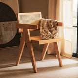 Orsina Dining Chair with Natural Wood Frame and Comfortable Upholstered Seat
