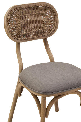 Cebu Grey Wash Elm Wood Dining Chair Orsina