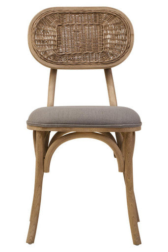 Cebu Grey Wash Elm Wood Dining Chair Orsina