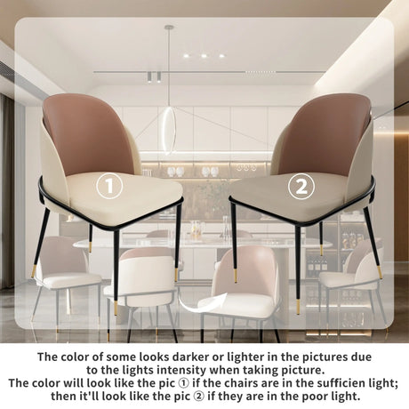 Klassyx Stylish Dining Chairs with a Chic Two-Tone Design for Modern Dining Rooms