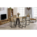 Merlin Mango Wooden Coffee Table With Metal Legs Verty Furniture